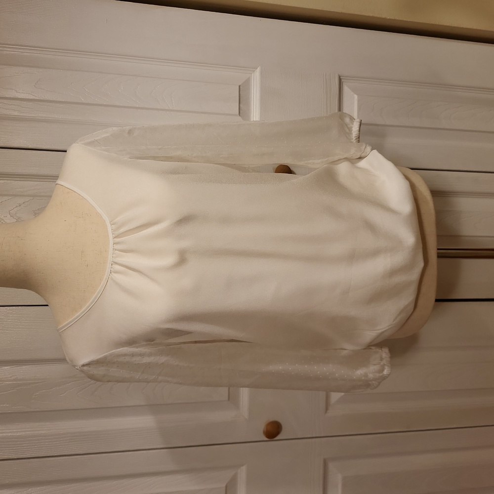 Sheer white blouse